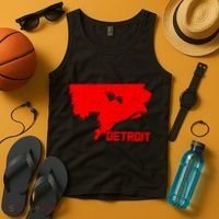 Map Of Detroit City Tank Top thumb 4