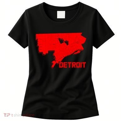 Map Of Detroit City Women's T-Shirt