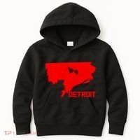 Map Of Detroit City Kids Hoodie thumb 0