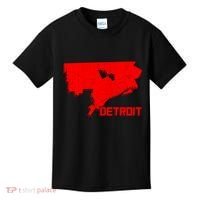 Map Of Detroit City Kids T-Shirt thumb 0