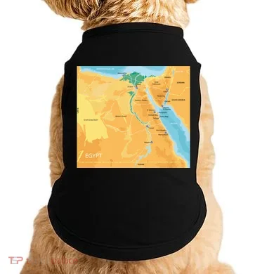 Map of Egypt Doggie Tank