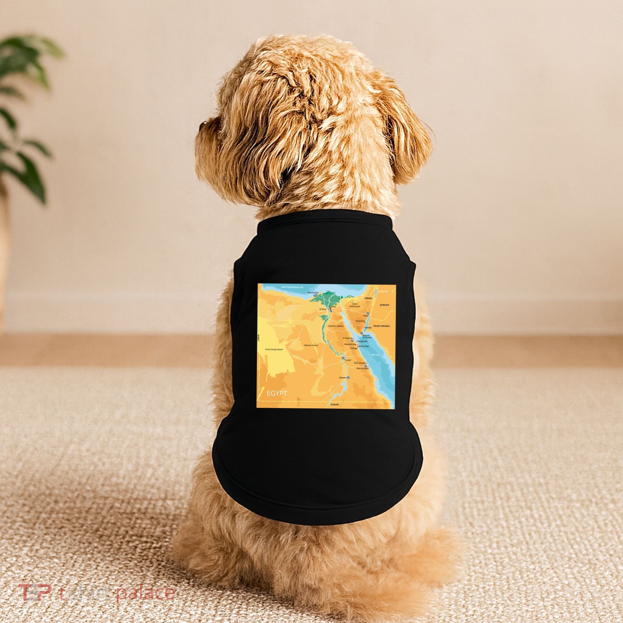 Map of Egypt Doggie Tank