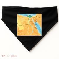 Map of Egypt USA-Made Doggie Bandana thumb 0