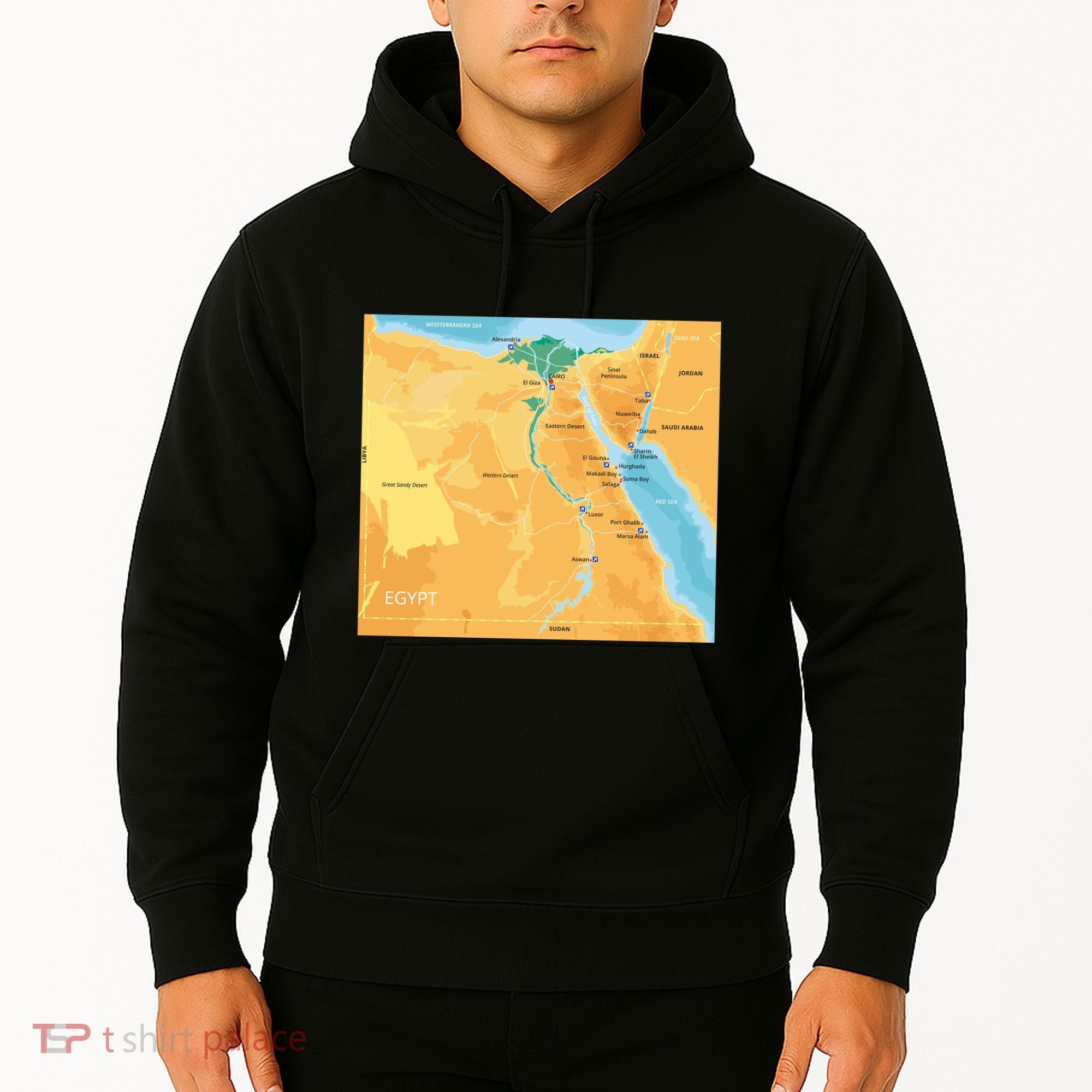Map of Egypt Hoodie