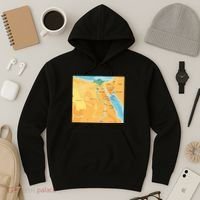 Map of Egypt Hoodie thumb 3