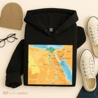 Map of Egypt Hoodie thumb 4