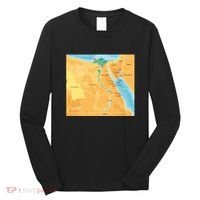 Map of Egypt Long Sleeve Shirt thumb 0