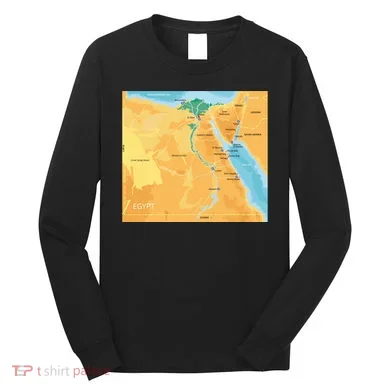 Map of Egypt Long Sleeve Shirt