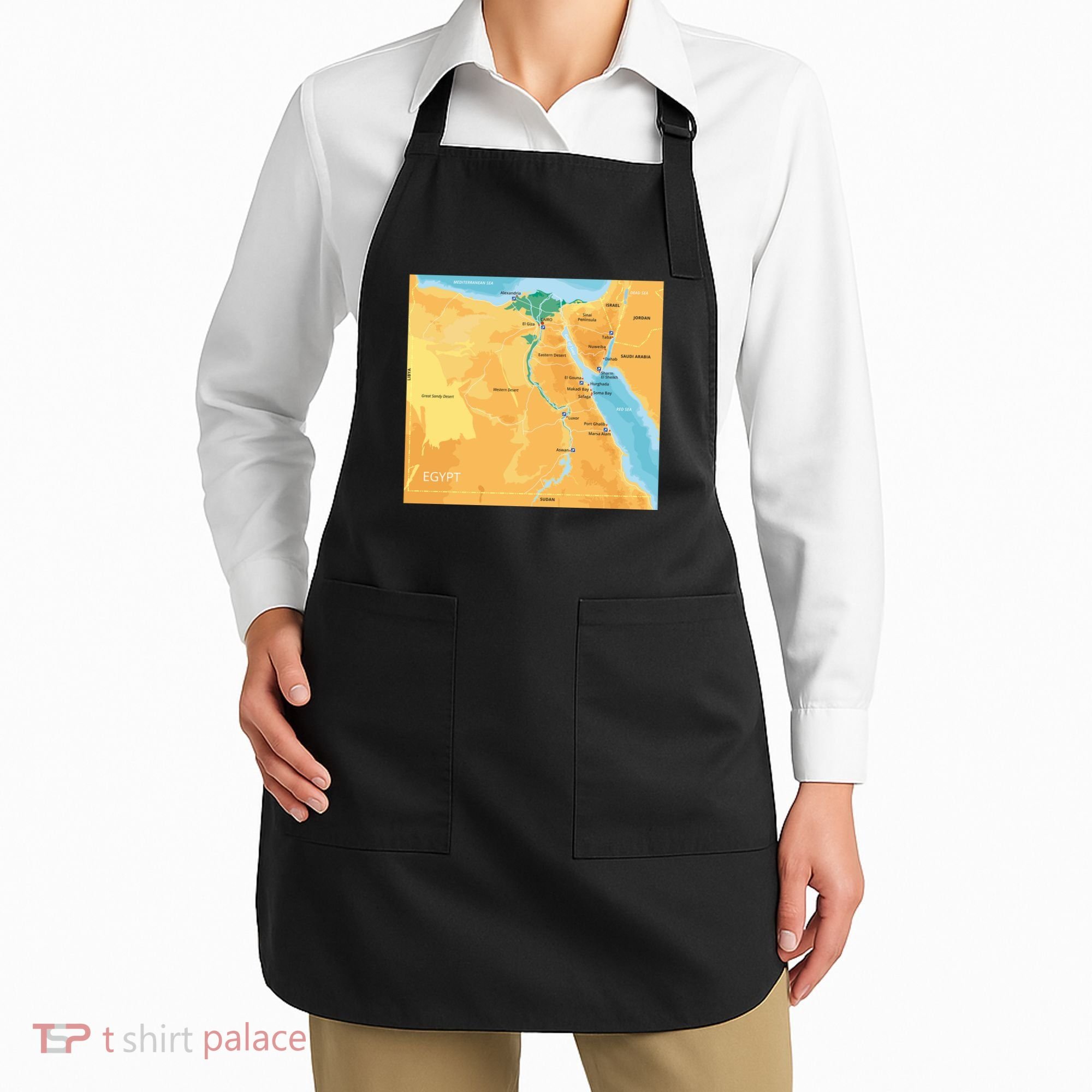 Map of Egypt Apron