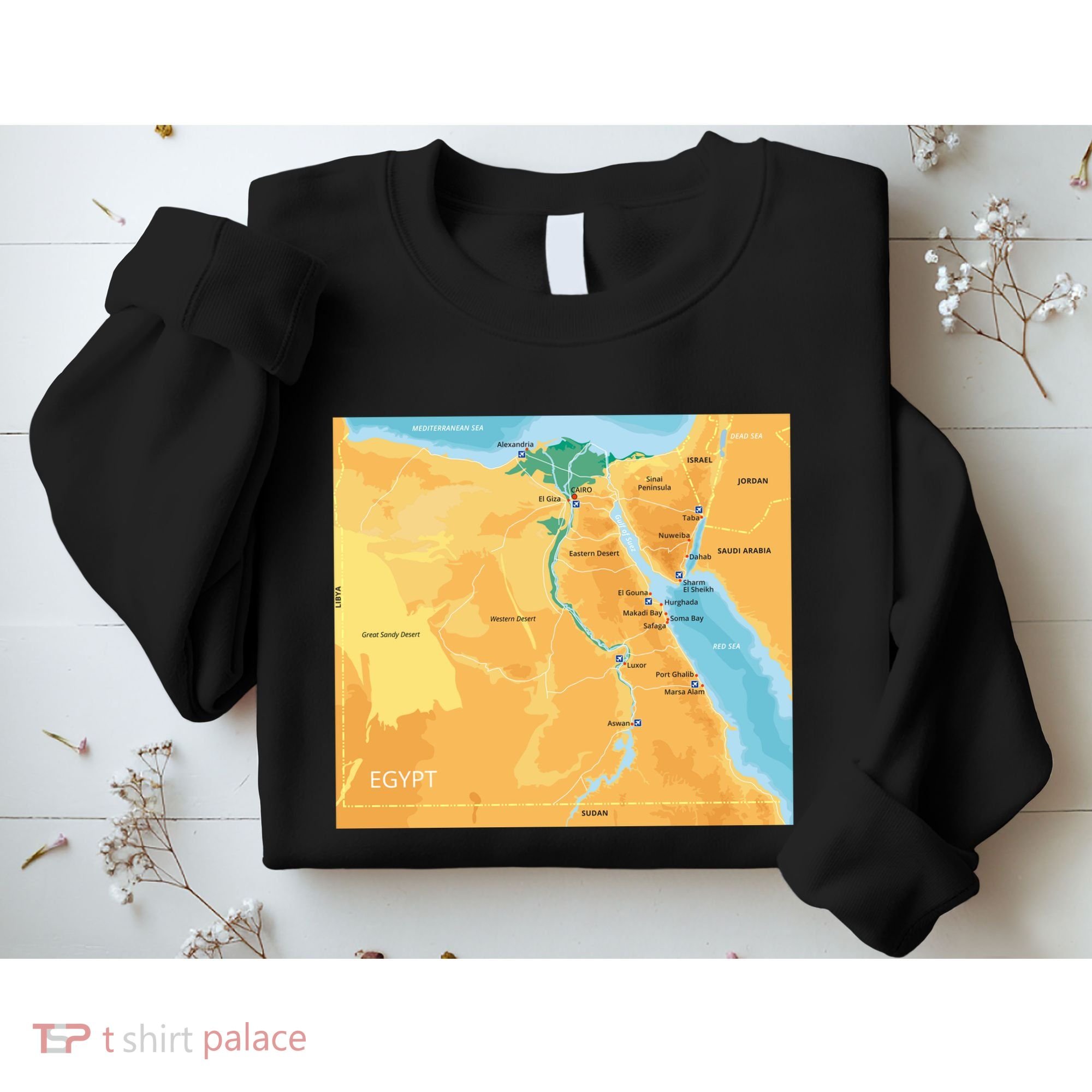Map of Egypt Sweatshirt