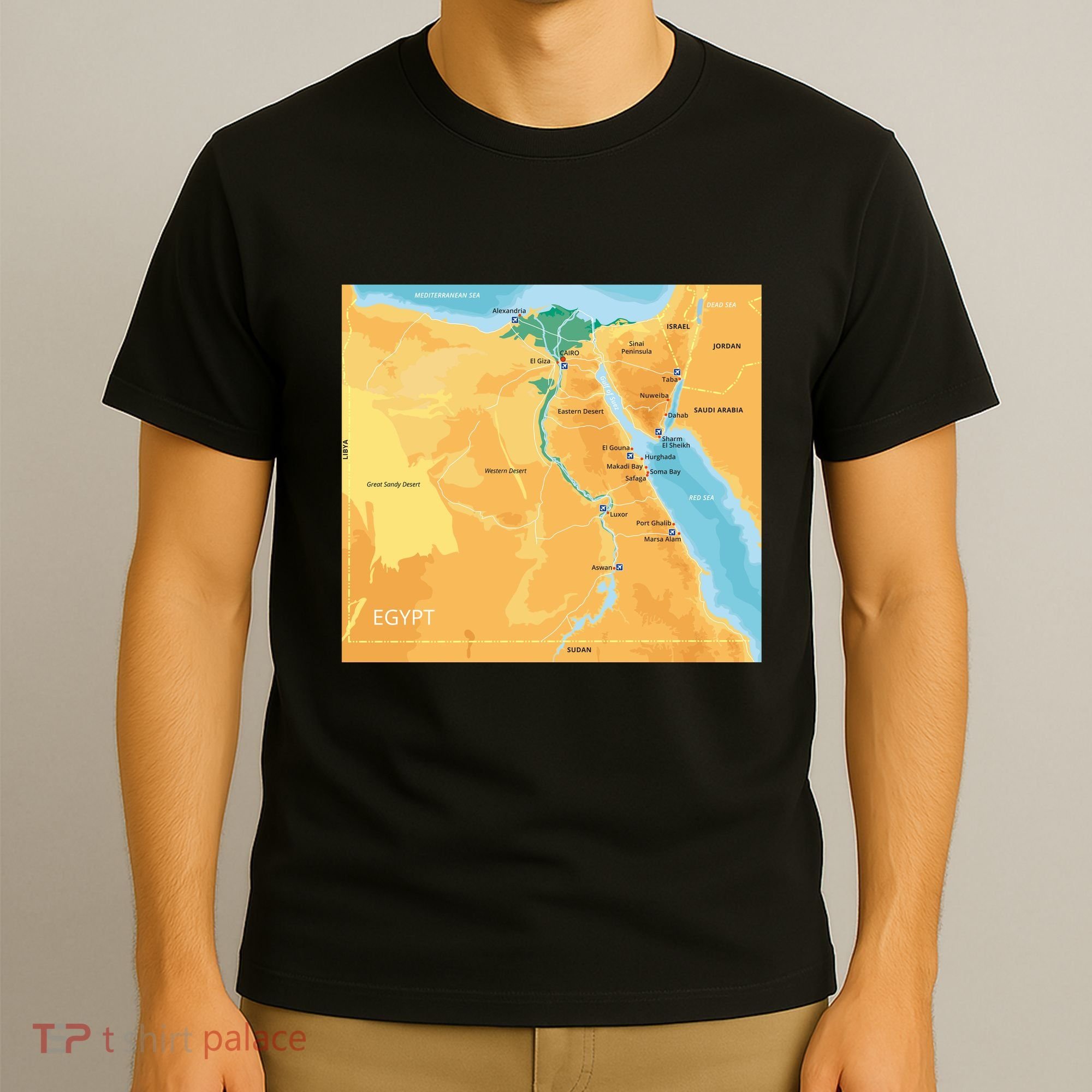 Map of Egypt T-Shirt