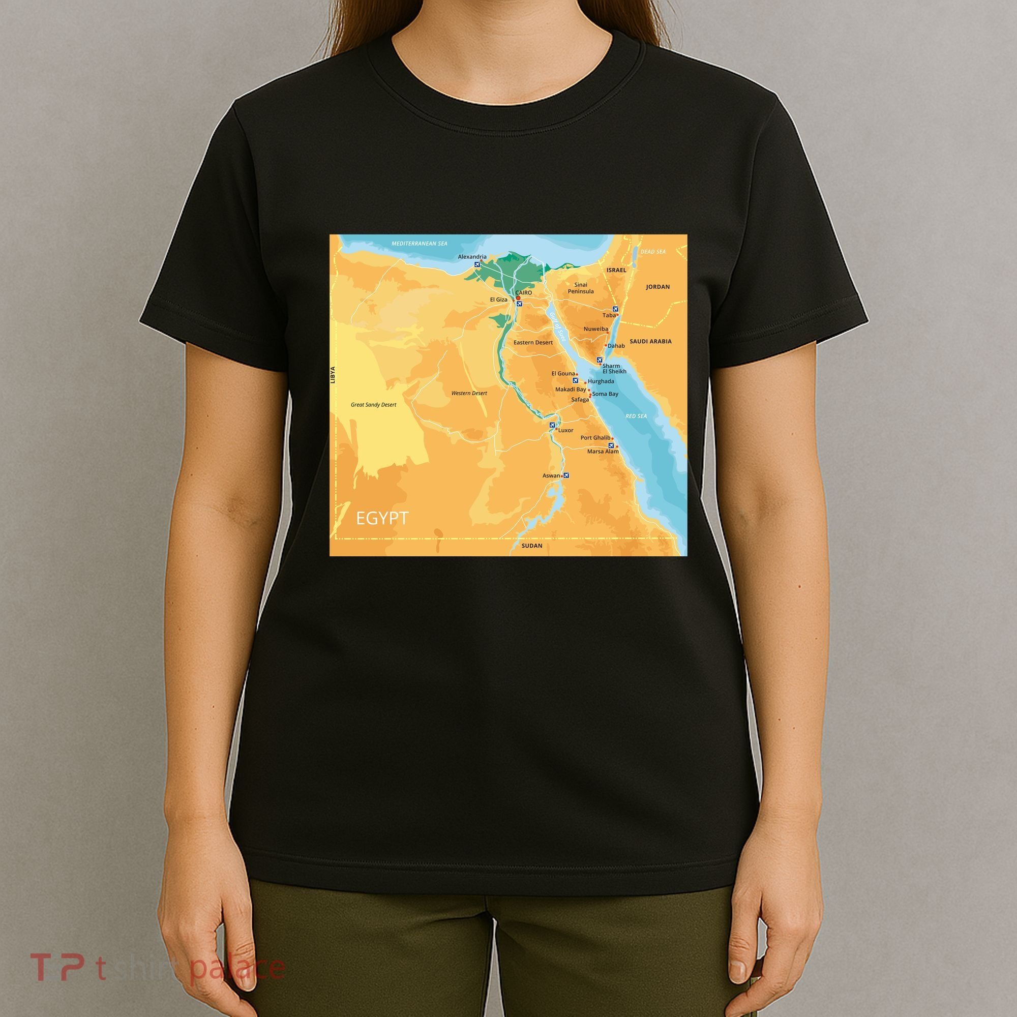 Map of Egypt T-Shirt
