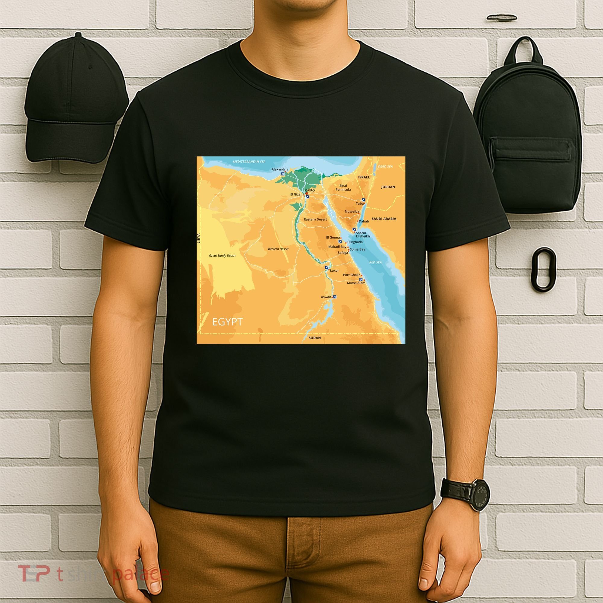 Map of Egypt T-Shirt
