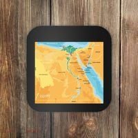 Map of Egypt Coaster thumb 0