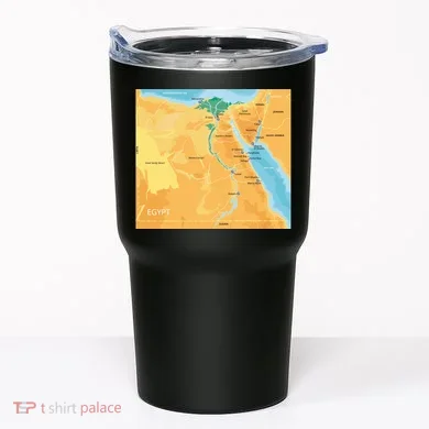 Map of Egypt Tumbler