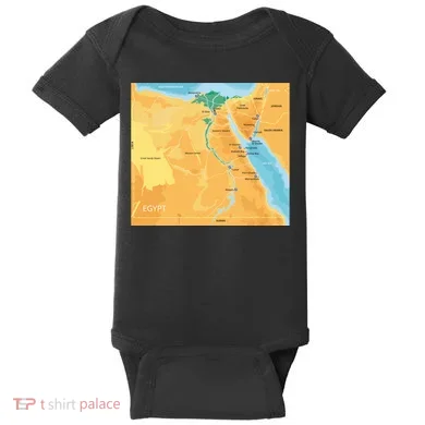 Map of Egypt Baby Bodysuit