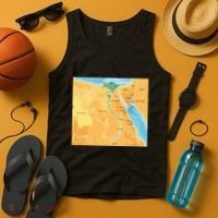 Map of Egypt Tank Top thumb 4