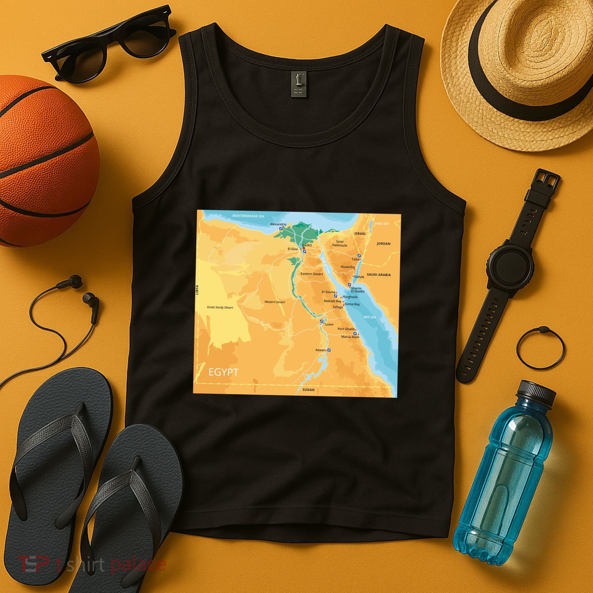 Map of Egypt Tank Top
