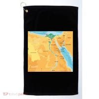 Map of Egypt Golf Towel thumb 0