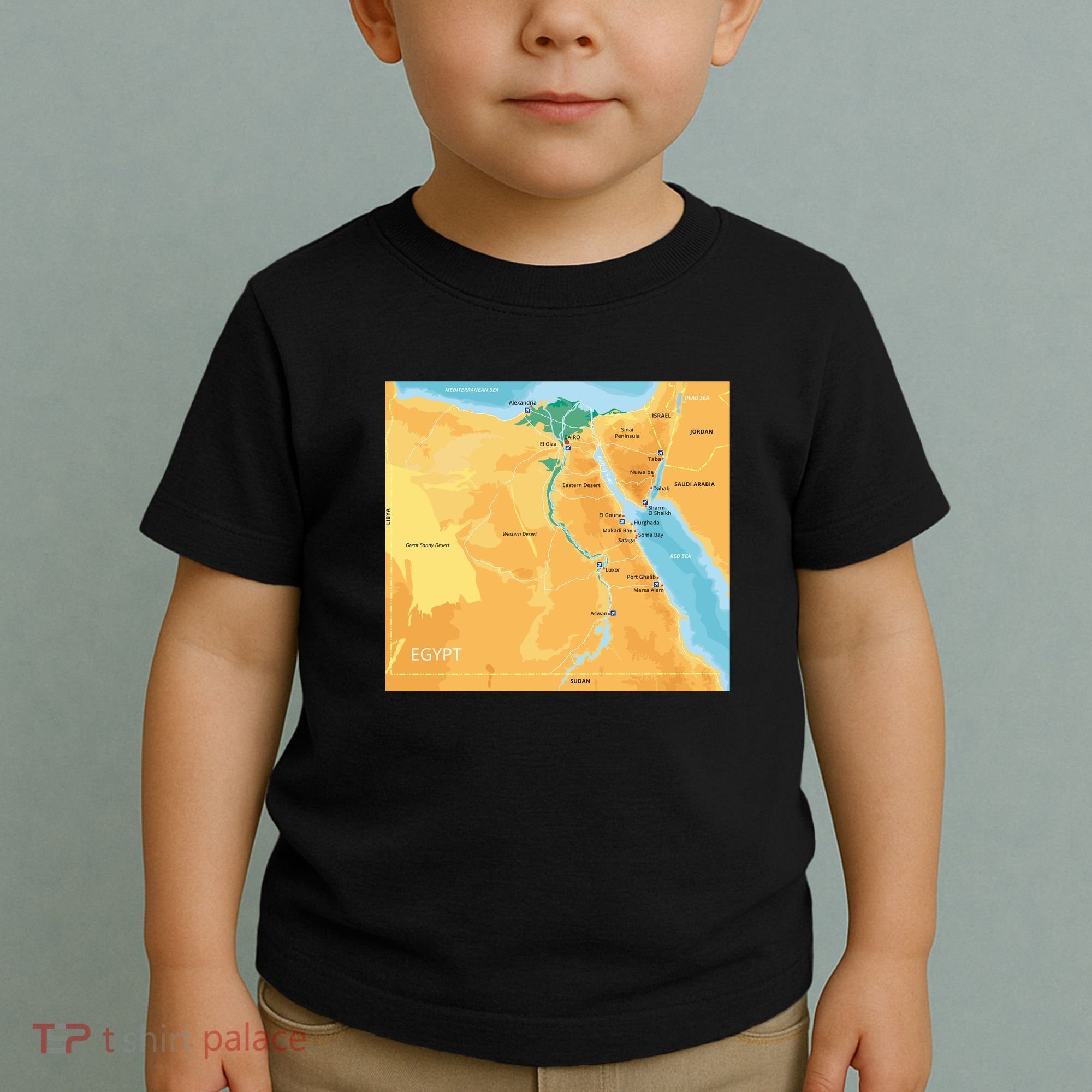 Map of Egypt Toddler T-Shirt