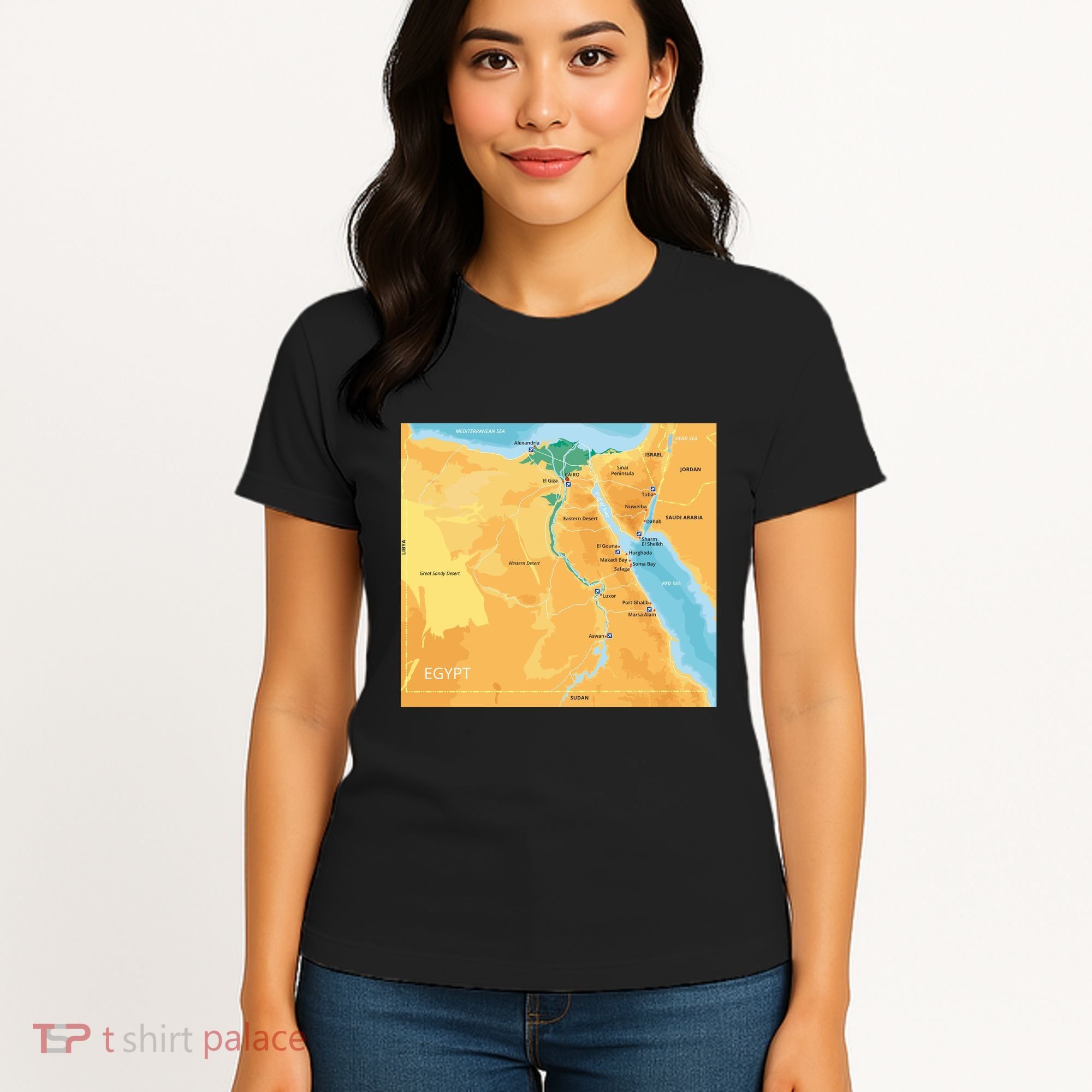 Map of Egypt Women's T-Shirt
