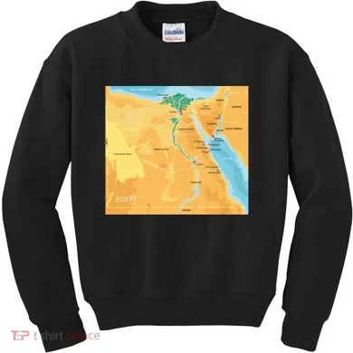 Map of Egypt Kids Sweatshirt