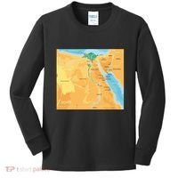 Map of Egypt Kids Long Sleeve Shirt thumb 0