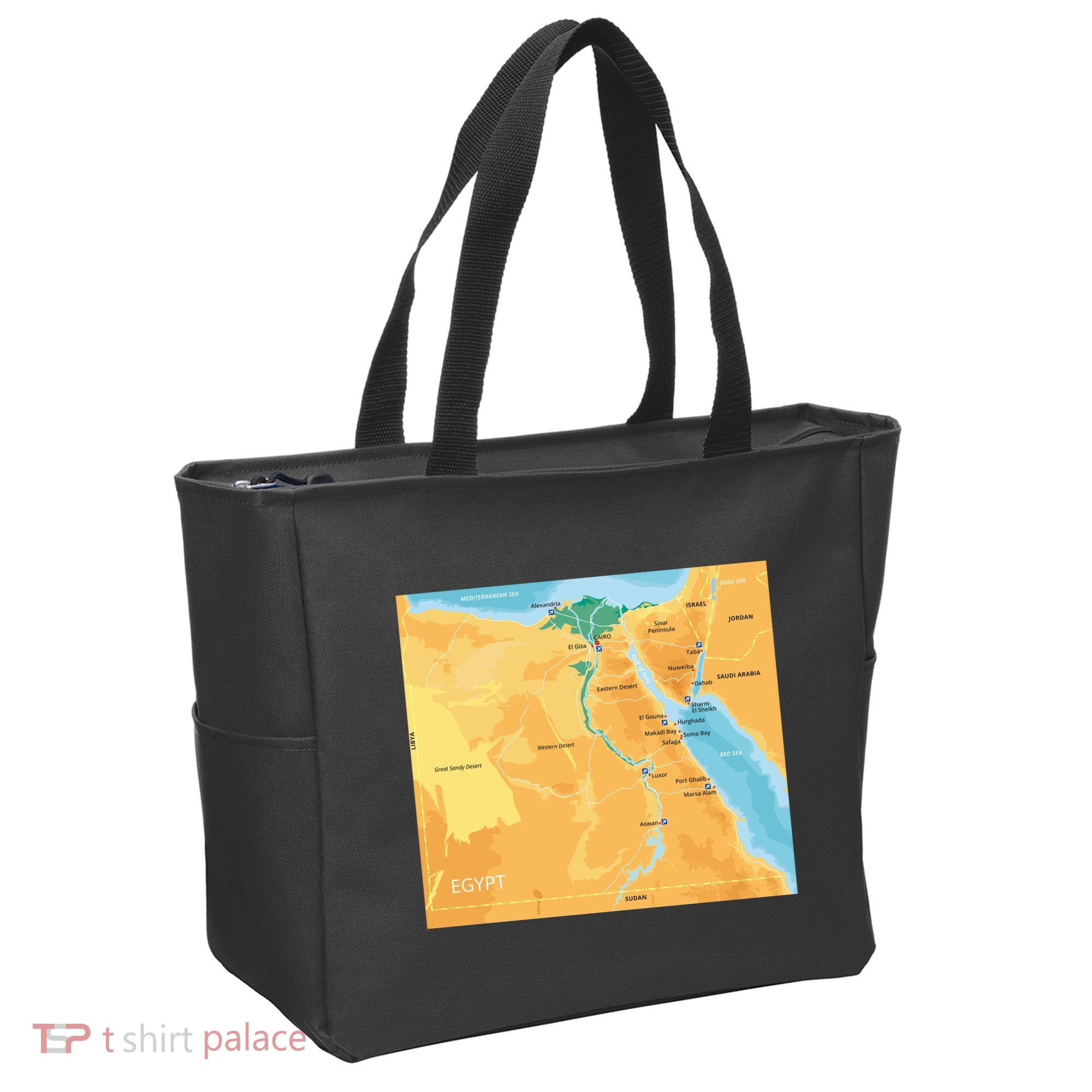 Map of Egypt Tote Bag