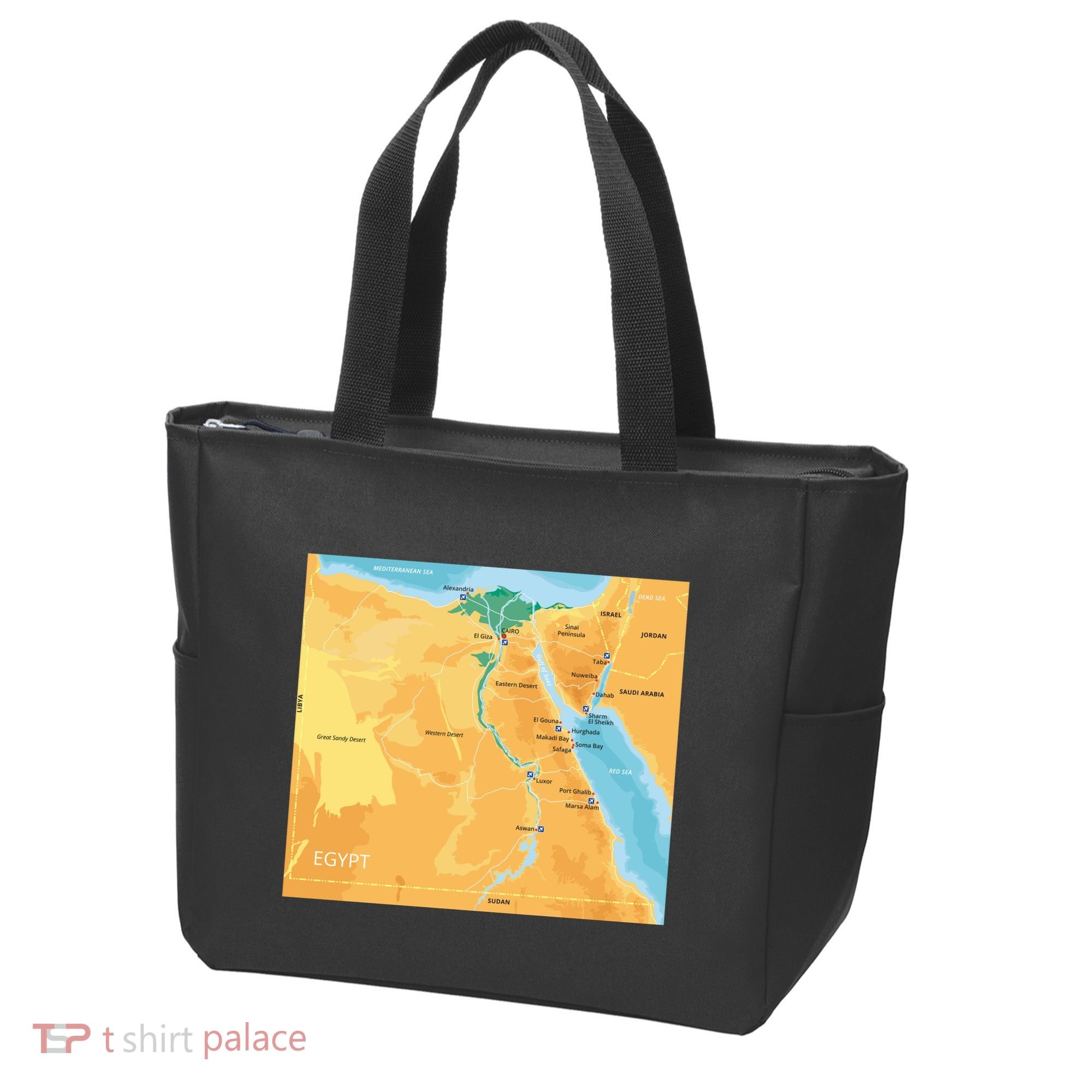Map of Egypt Tote Bag