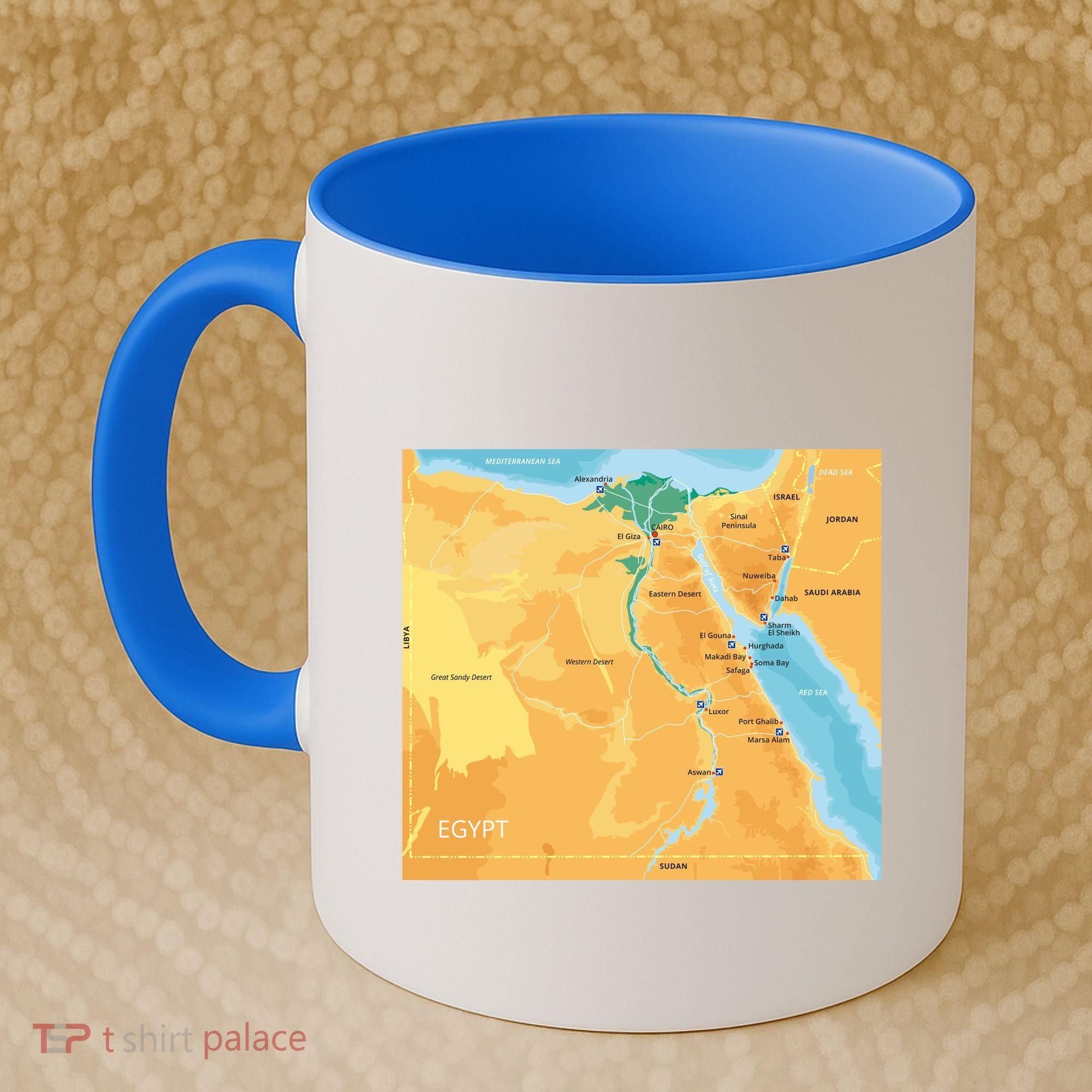 Map of Egypt Coffee Mug