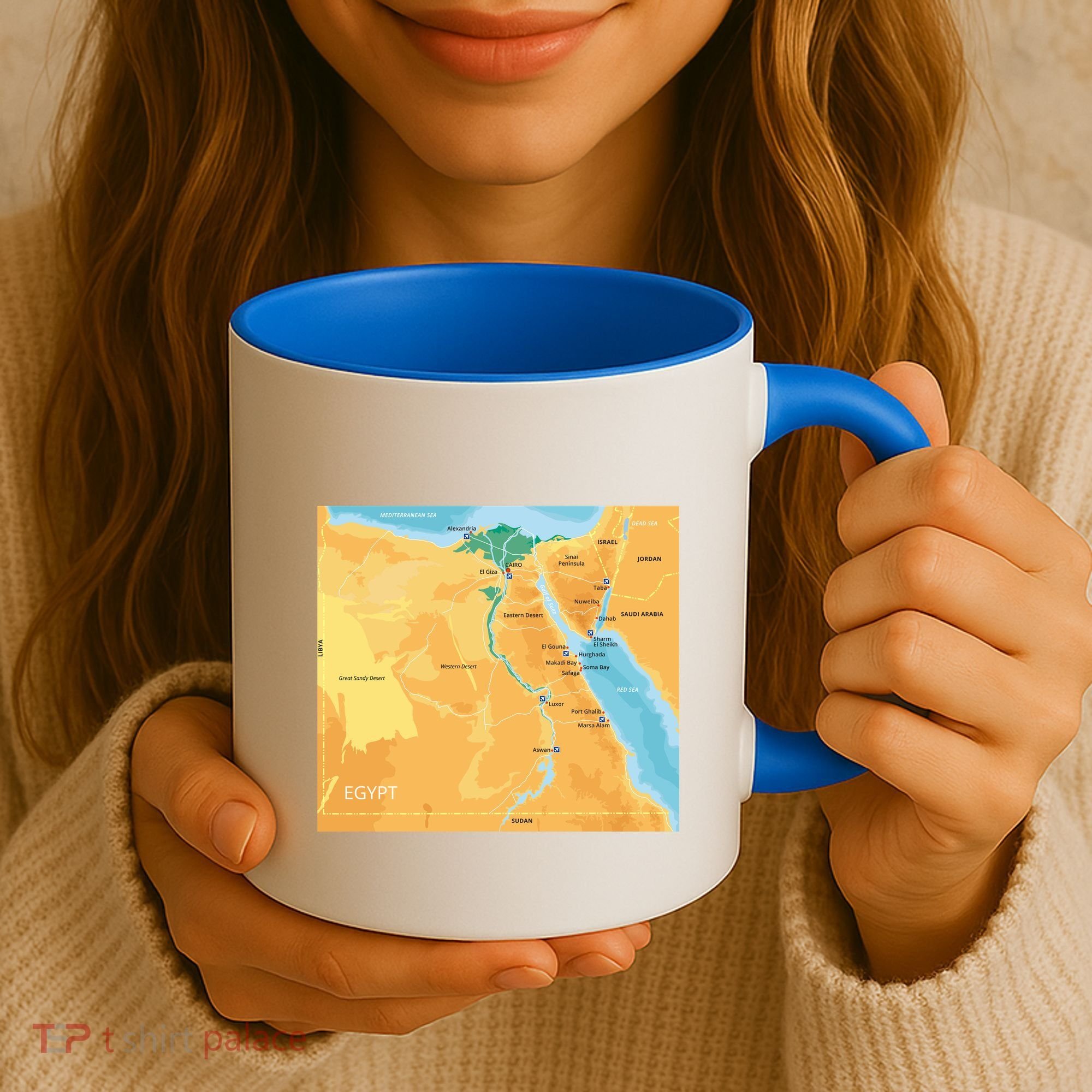 Map of Egypt Coffee Mug