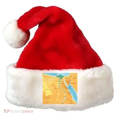Map of Egypt Santa Hat