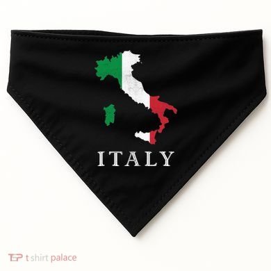 Map Of Italy  USA-Made Doggie Bandana