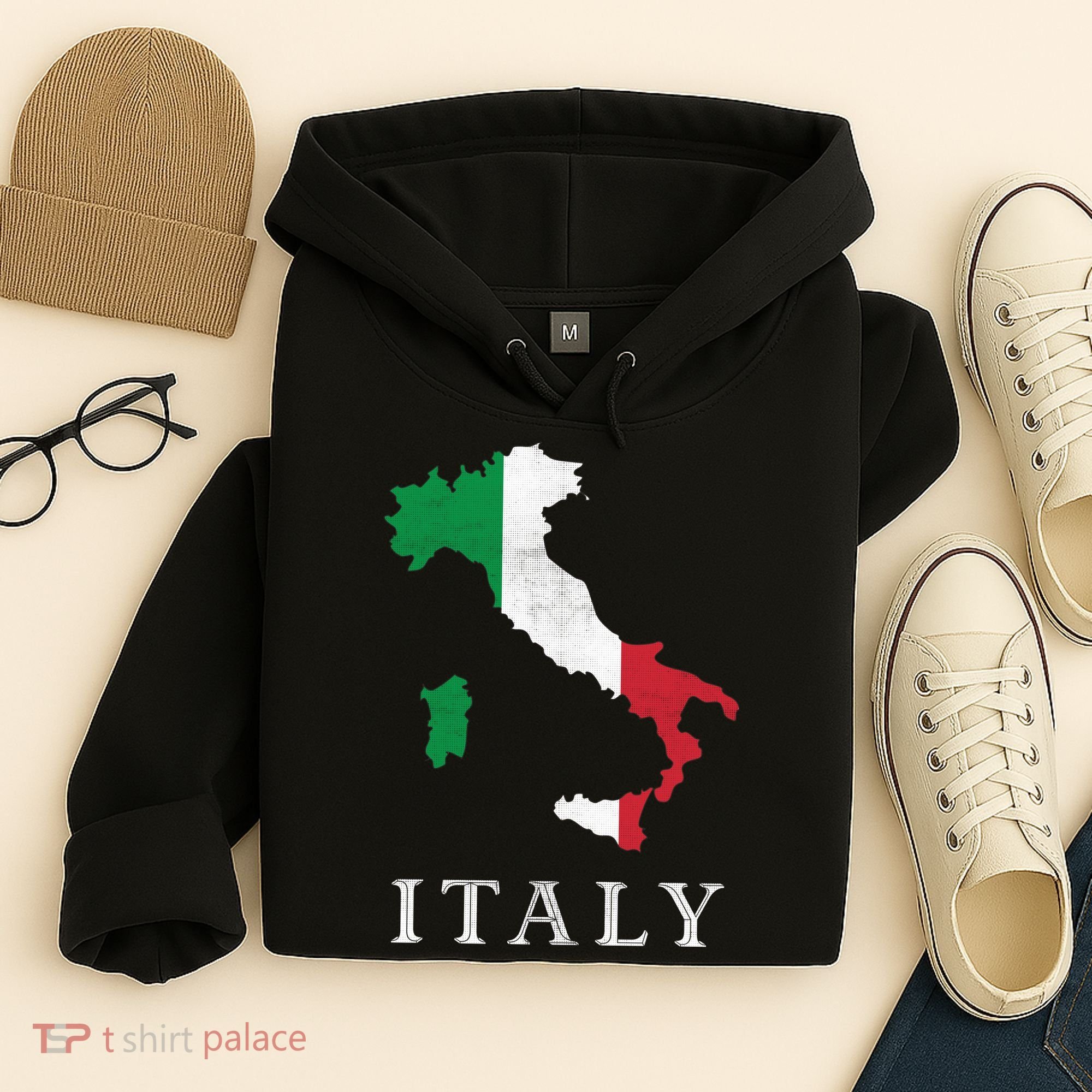 Map Of Italy  Hoodie