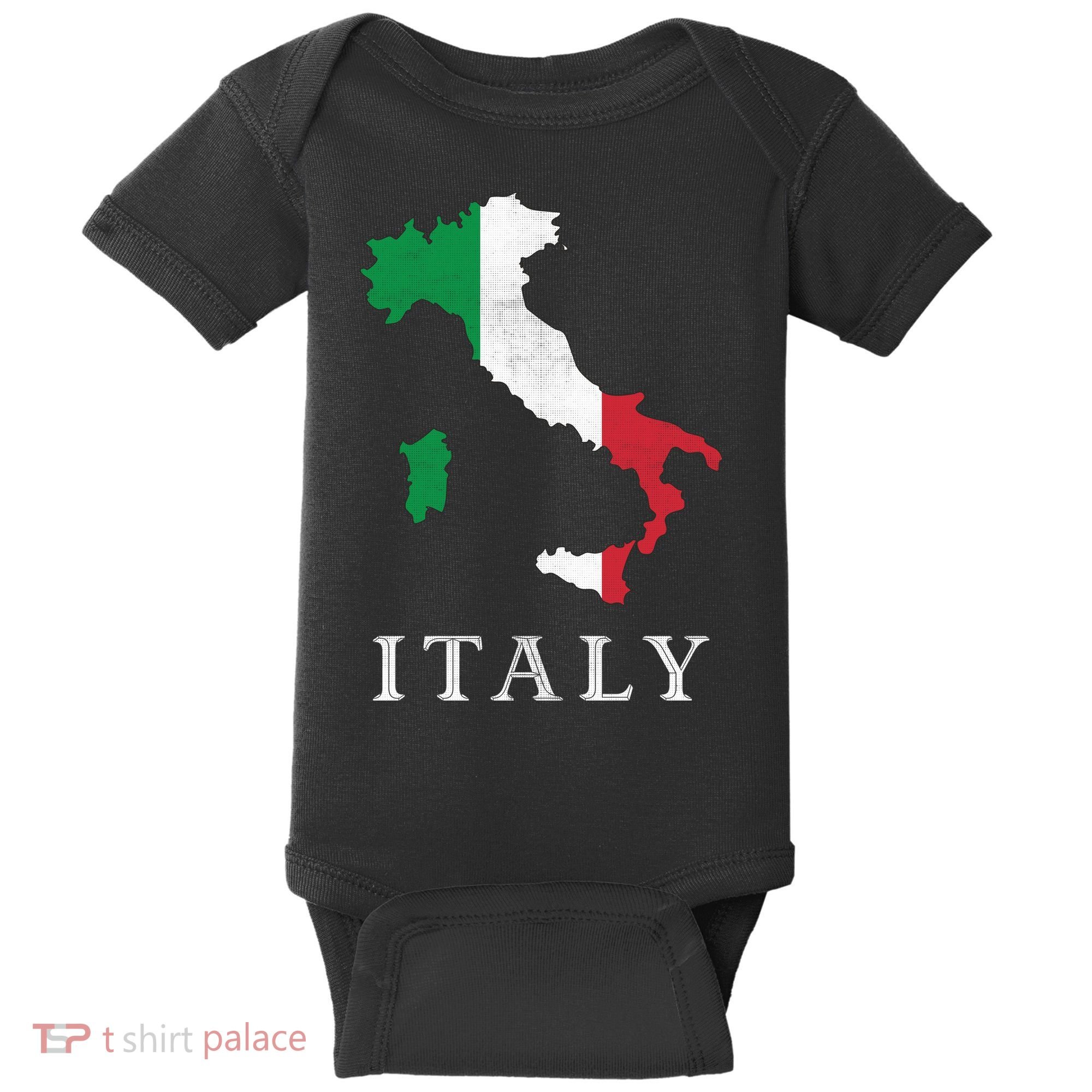 Map Of Italy  Baby Bodysuit