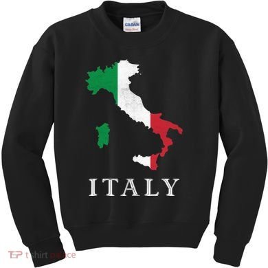 Map Of Italy  Kids Sweatshirt