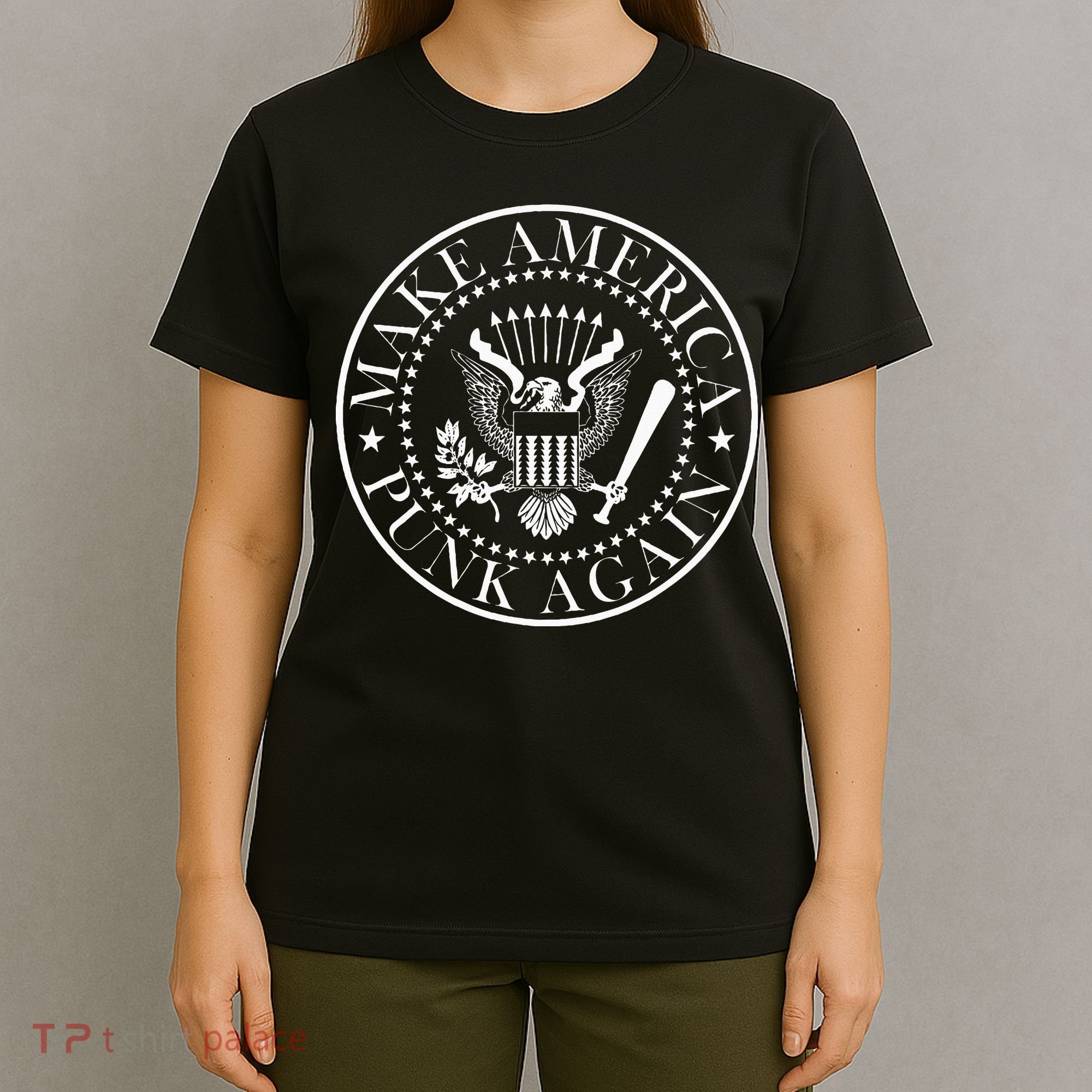 Make America Punk Again Vintage Rock Seal T-Shirt