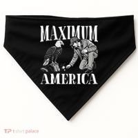 Maximum America Patriotic Bald Eagle USA-Made Doggie Bandana thumb 0
