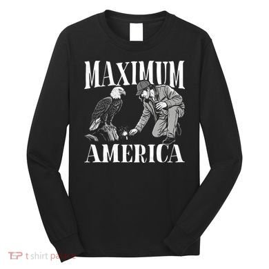 Maximum America Patriotic Bald Eagle Long Sleeve Shirt