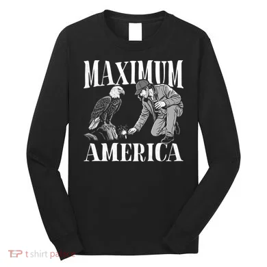 Maximum America Patriotic Bald Eagle Long Sleeve Shirt