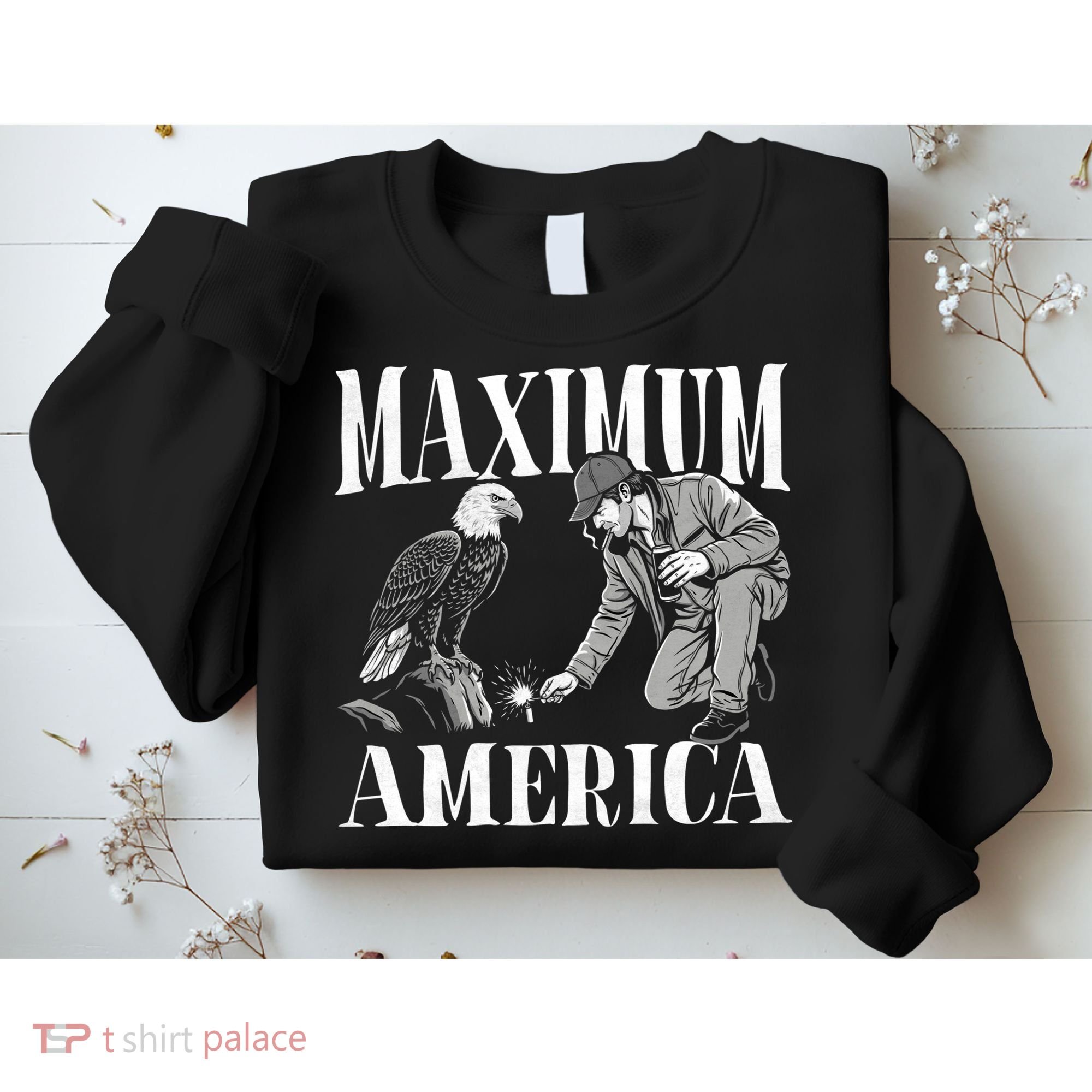 Maximum America Patriotic Bald Eagle Sweatshirt
