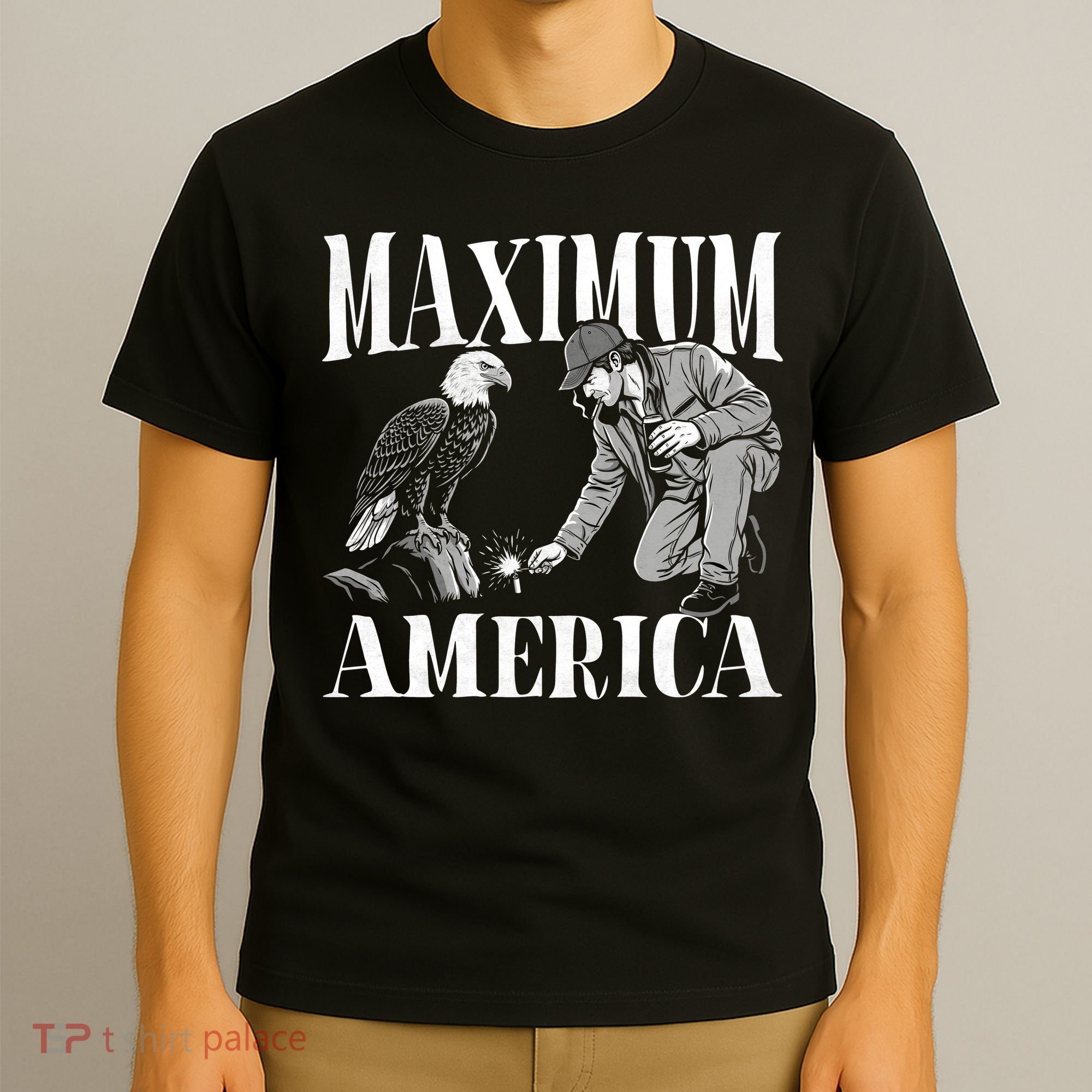 Maximum America Patriotic Bald Eagle T-Shirt