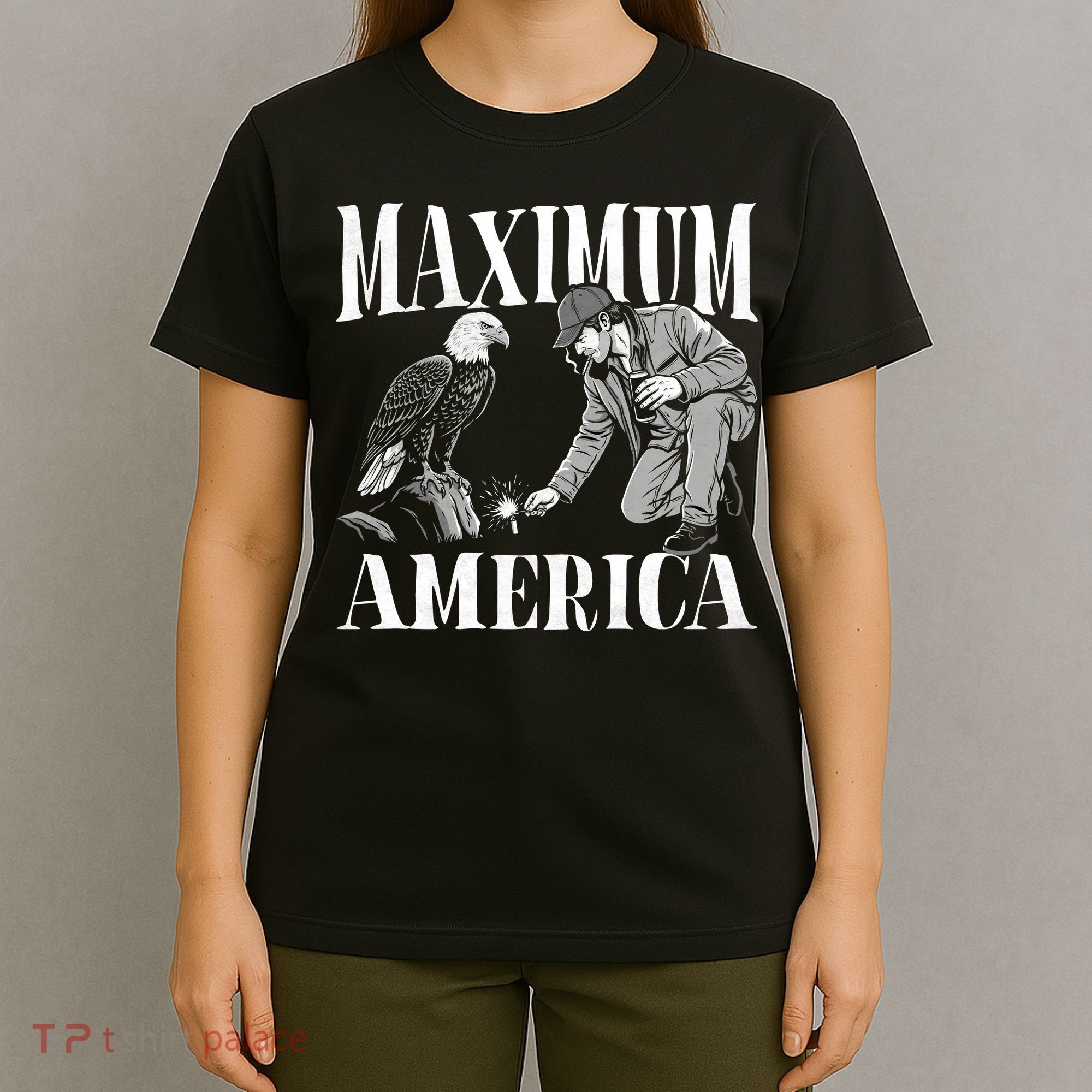 Maximum America Patriotic Bald Eagle T-Shirt
