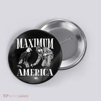 Maximum America Patriotic Bald Eagle Button thumb 0