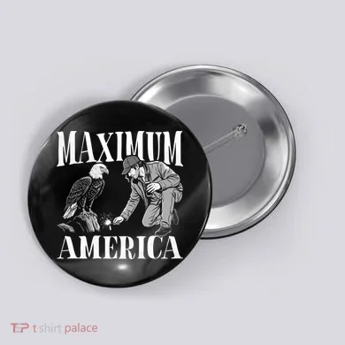 Maximum America Patriotic Bald Eagle Button