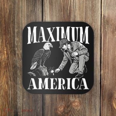 Maximum America Patriotic Bald Eagle Coaster