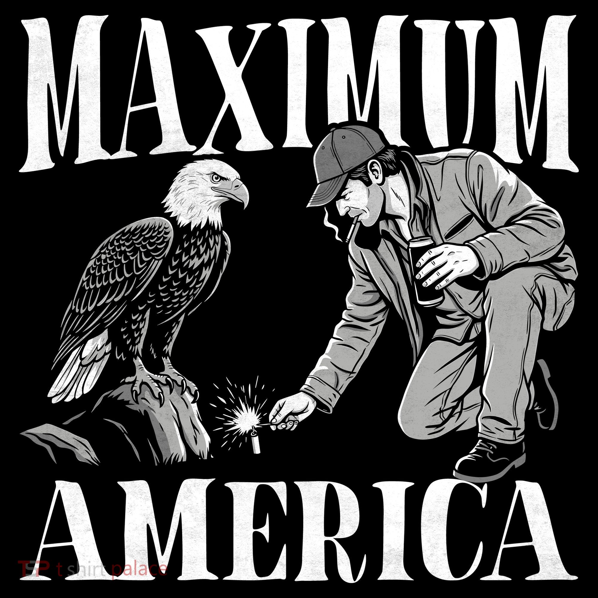 Maximum America Patriotic Bald Eagle Polo