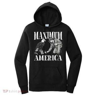 Maximum America Patriotic Bald Eagle Women's Hoodie
