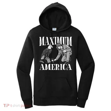 Maximum America Patriotic Bald Eagle Women's Hoodie