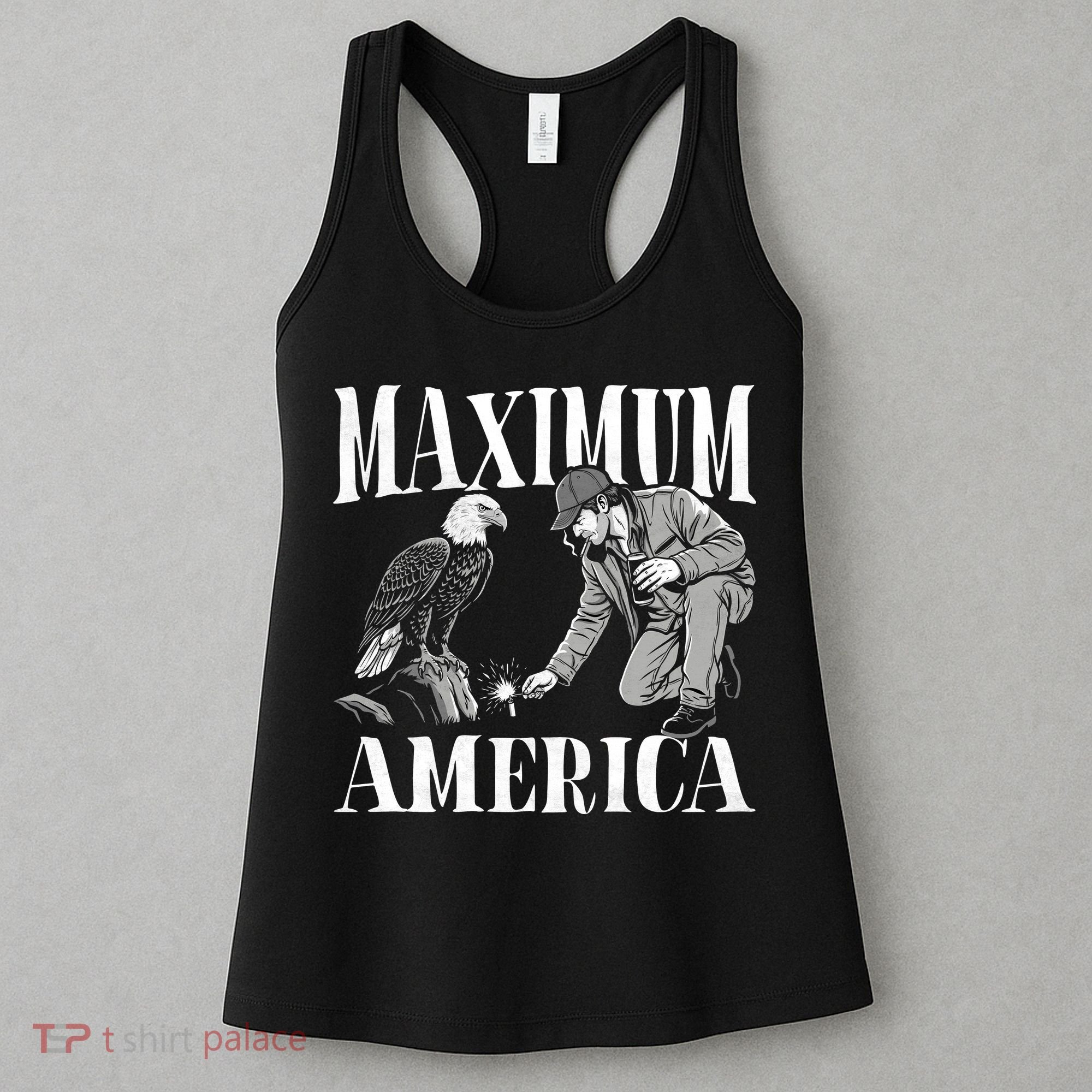 Maximum America Patriotic Bald Eagle Women's Tank Top